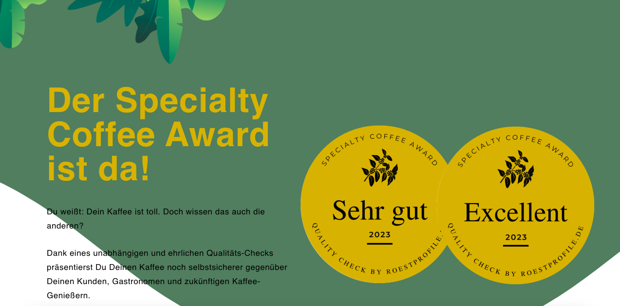 Der Specialty Coffee Award kommt – und jetzt?